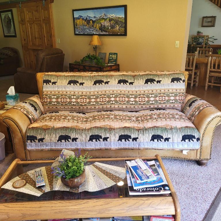 Posezení v ubytování BuffaloPeaks Lodge