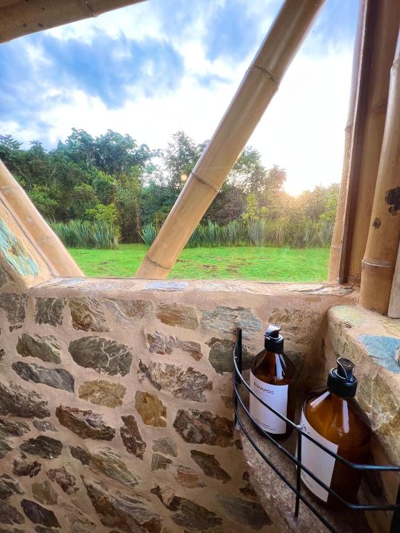 Balkón nebo terasa v ubytování Glamping La Herradura