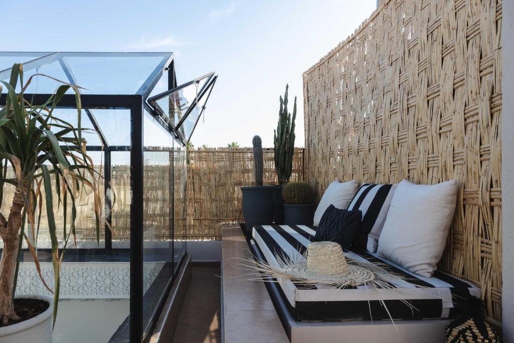 Posezení v ubytování M-17 Riad & Spa
