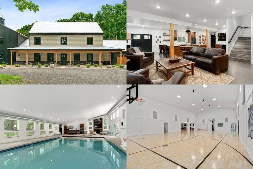 Poolen vid eller i närheten av 38-Acres of Luxury: 9BR, Indoor Pool, Gym, Near ND