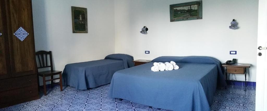 Postel nebo postele na pokoji v ubytování Hotel A Cannata
