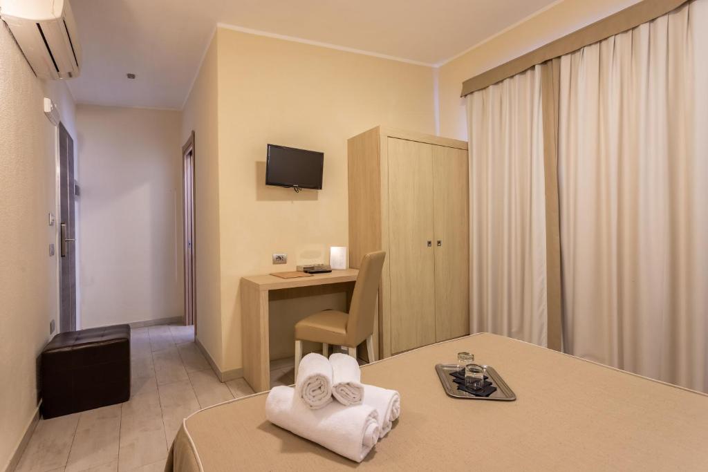 TV a/nebo společenská místnost v ubytování Hotel Belvir