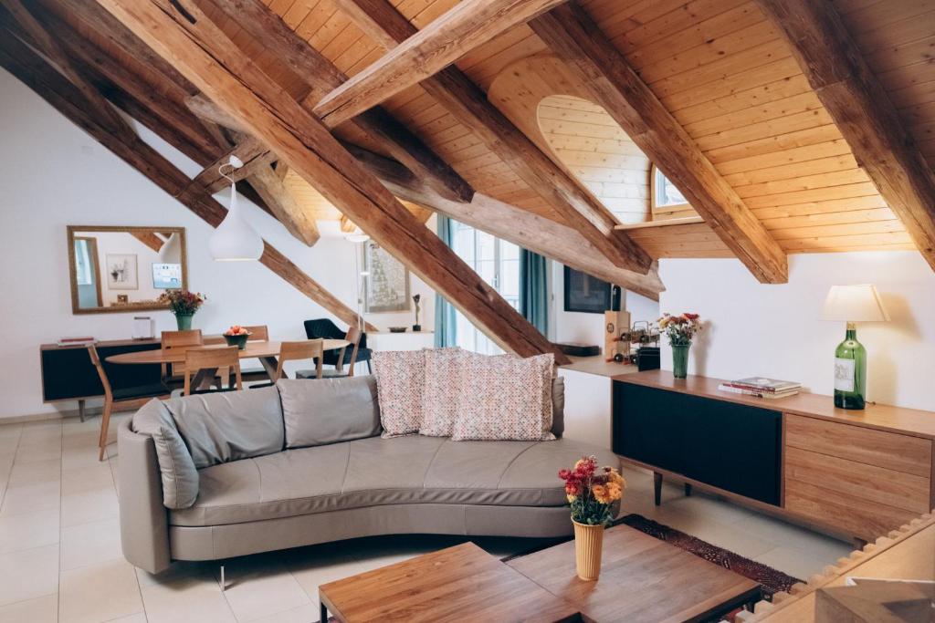 Posezení v ubytování River Residence