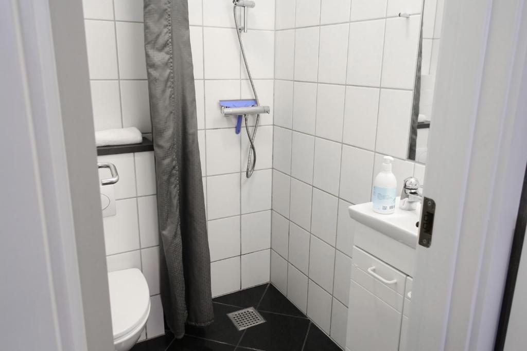 Koupelna v ubytování Hotel Aarhus City Apartments