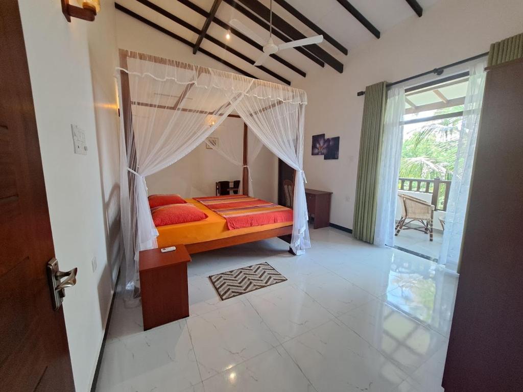 Giường trong phòng chung tại Villa 76