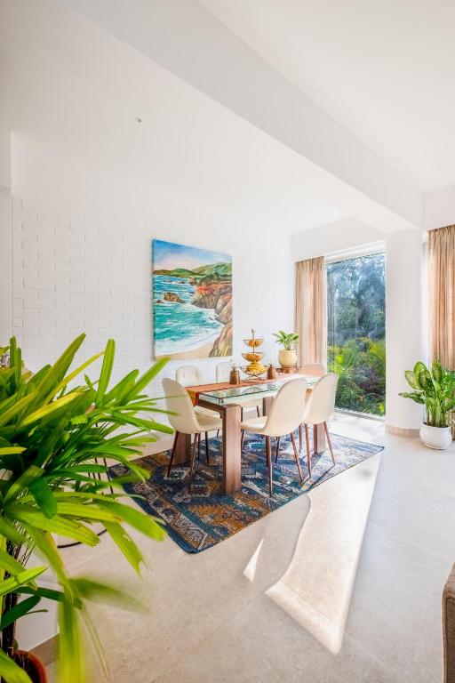 Posezení v ubytování El Rocio Estate 2bhk in Assagao 8 min away from Vagator