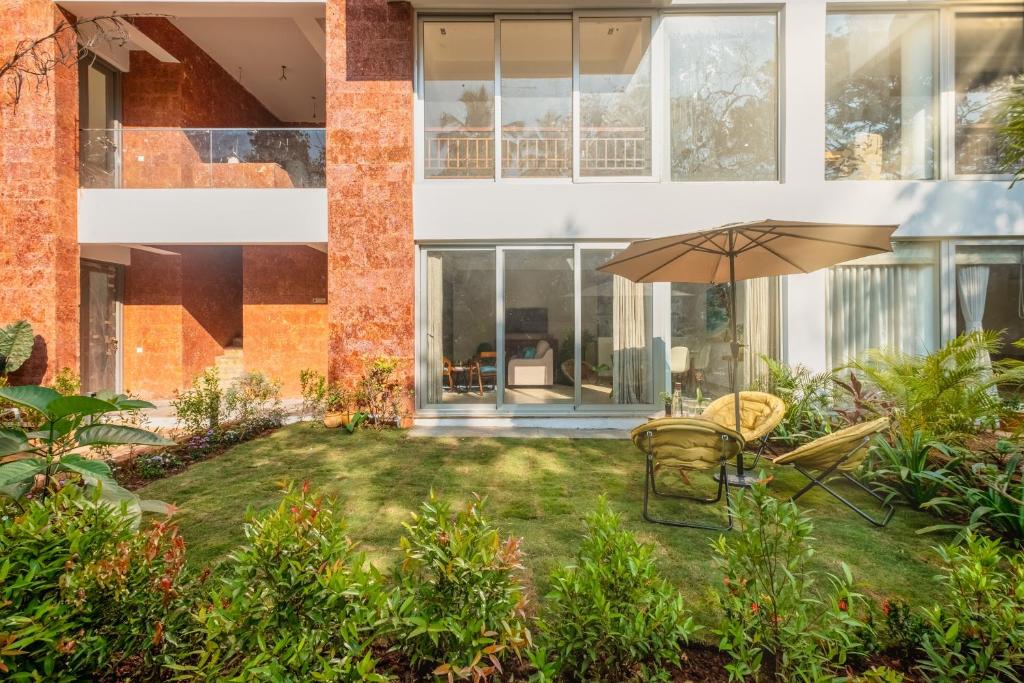 Zahrada ubytování El Rocio Estate 2bhk in Assagao 8 min away from Vagator