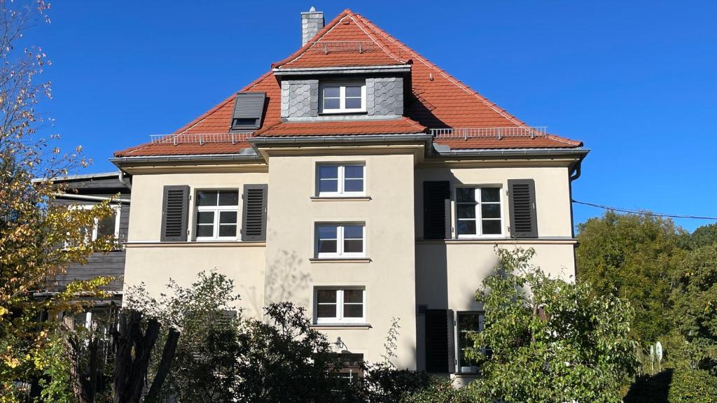 Das Gebäude in dem sich die Ferienwohnung befindet