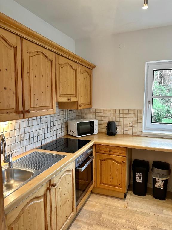 Cucina o angolo cottura di Ferienhaus am Fluss