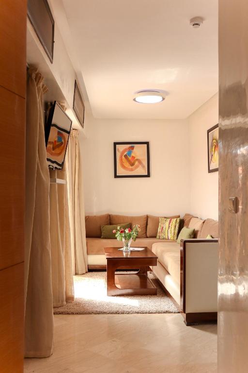 Posezení v ubytování Appart-hotel Marrakech Inn