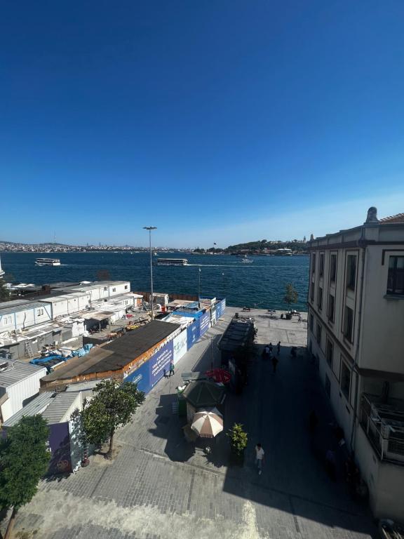 a view of the water from a building at Maison de rève in Istanbul