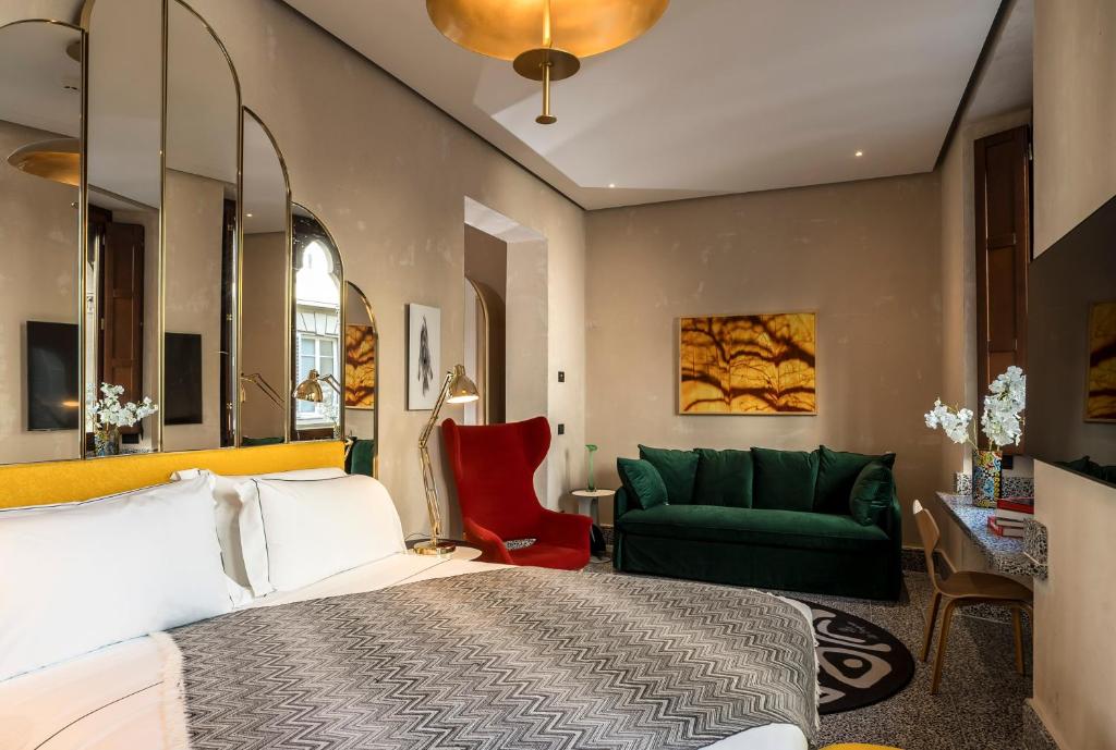 Hotel Calimala Florenceにあるシーティングエリア