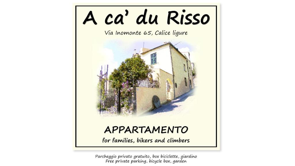 A ca' du Risso - Appartamento - Sea & outdoor for families, bikers and climbers tanúsítványa, márkajelzése vagy díja