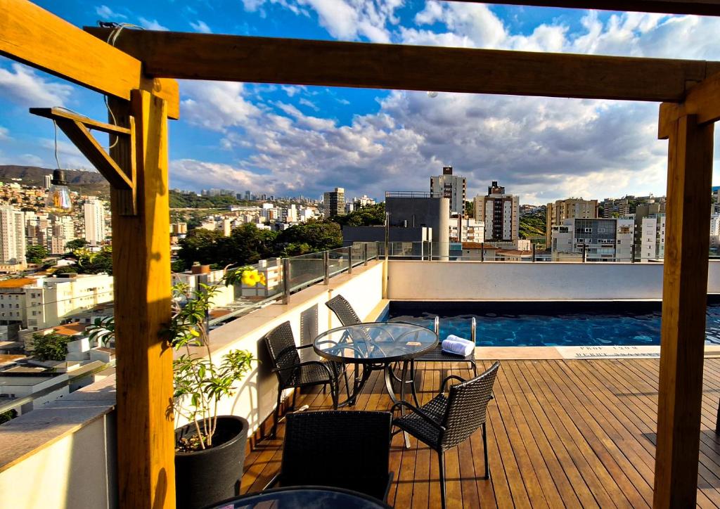 Uma varanda ou terraço em eSuites Virgínia Luxemburgo