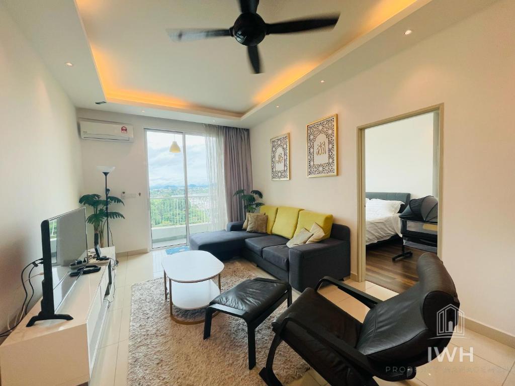 Posezení v ubytování Ipoh D Festivo Suites 6-10pax 10mins to Sunway Tambun by IWH