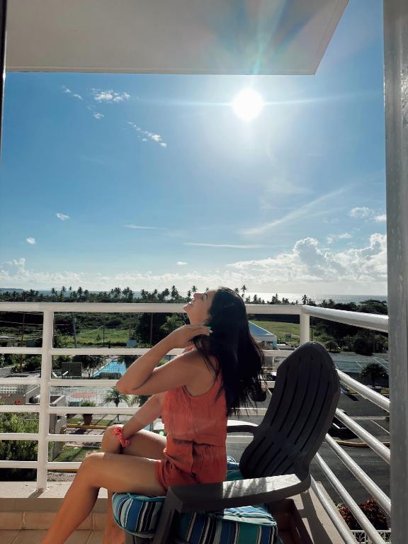 Balkón nebo terasa v ubytování Tropical Villa Ocean View