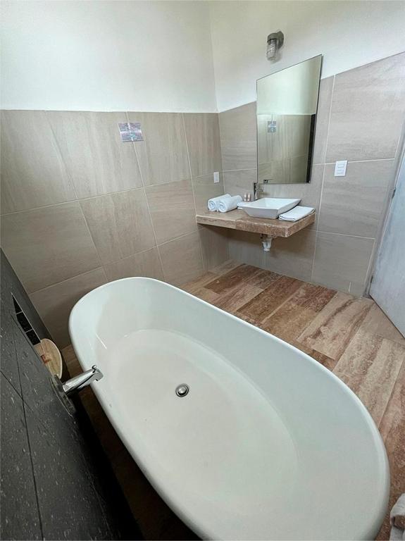 Koupelna v ubytování Hotel Splash Inn