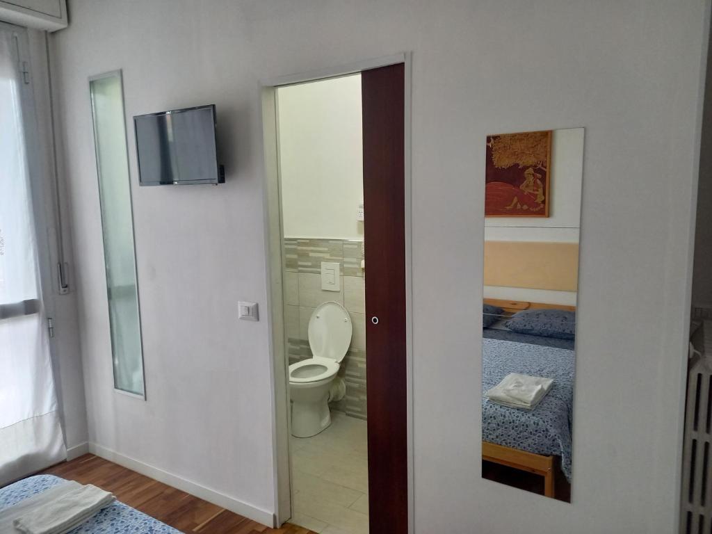 Koupelna v ubytování B&B Il canale