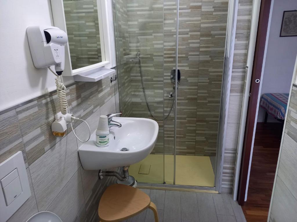 Koupelna v ubytování B&B Il canale