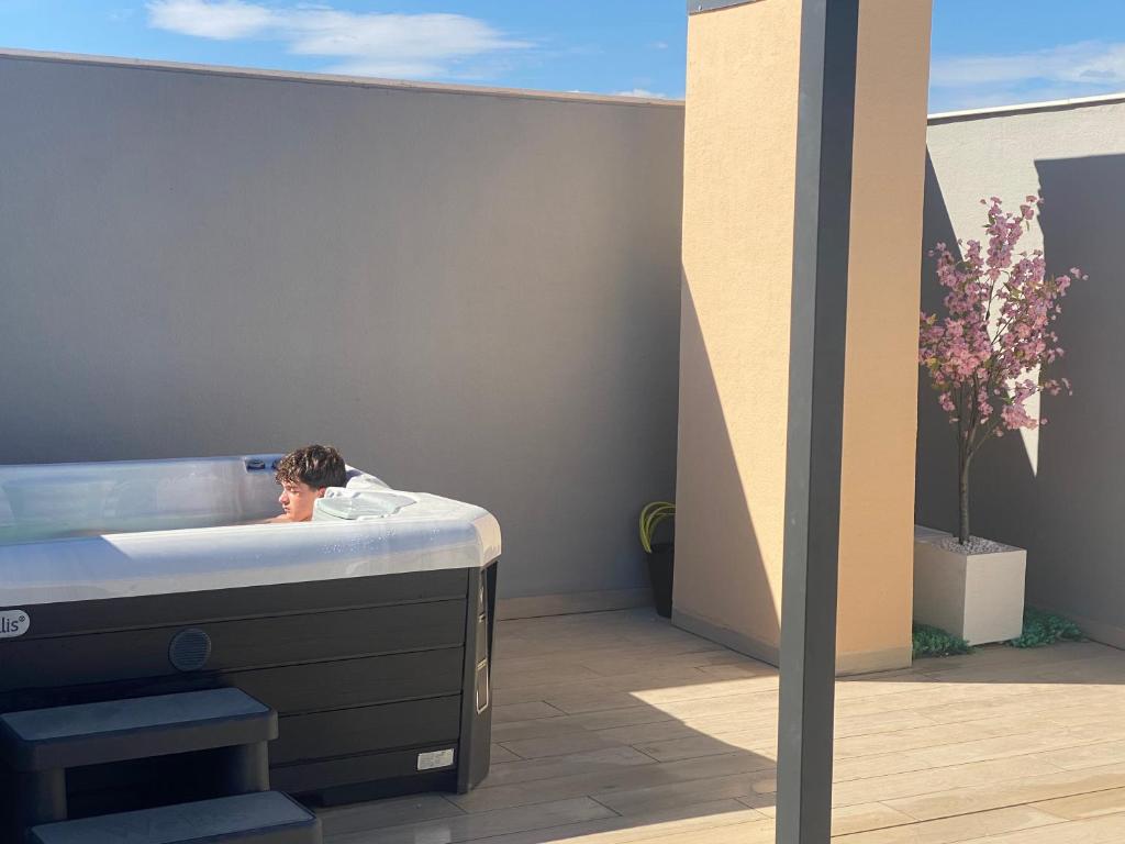 Santa Rosalía Lake & Life Resort - Jacuzzi Penthouse - Jacuzzi privado en la habitación en Los Alcázares