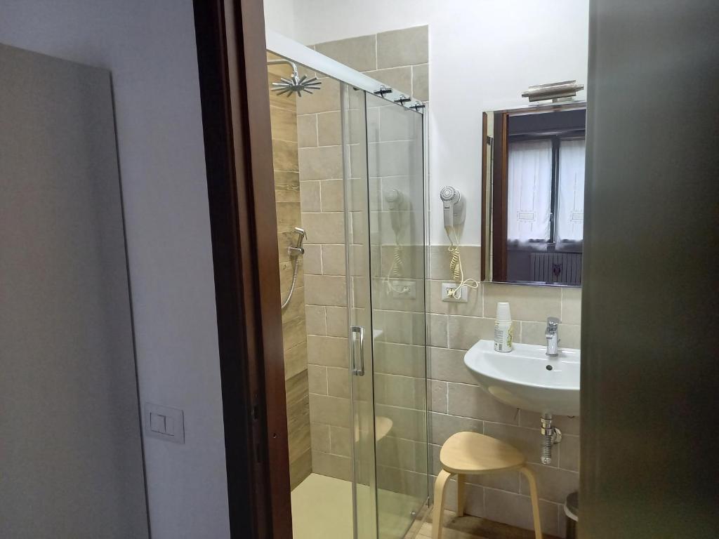 Koupelna v ubytování B&B Il canale