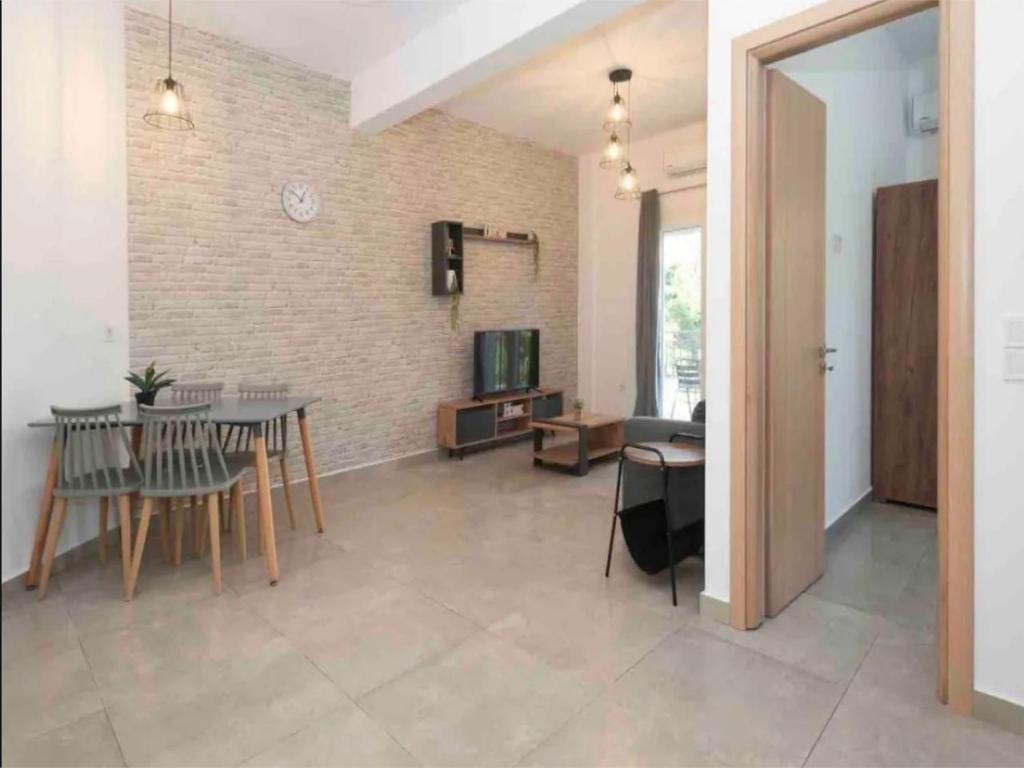 Posezení v ubytování Mimikas Apartment