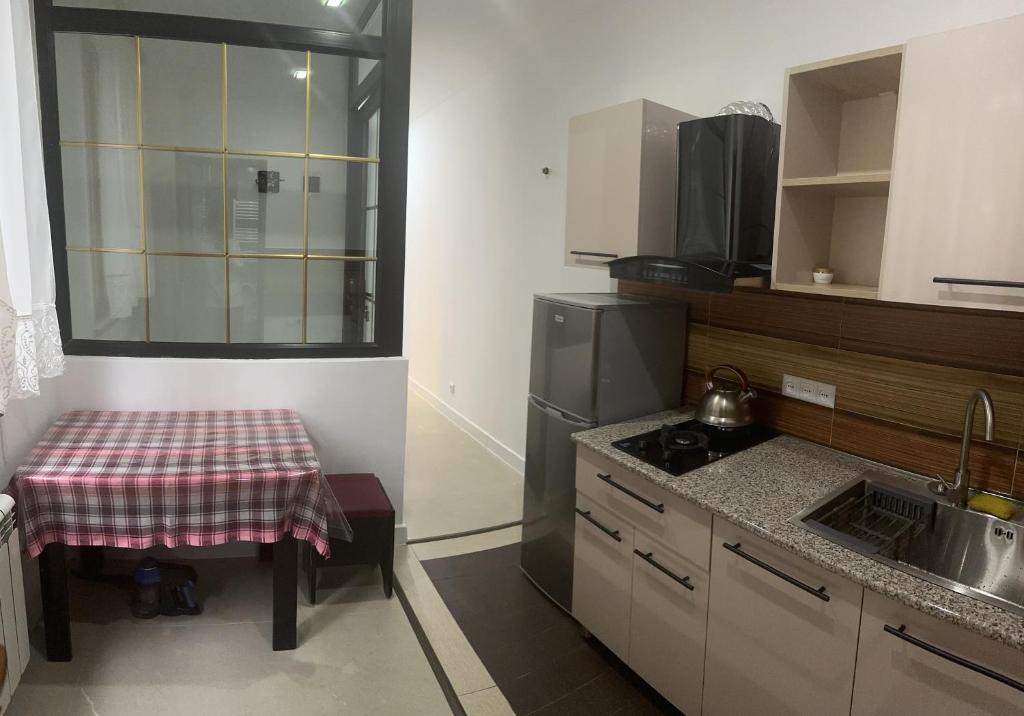 Kuchyň nebo kuchyňský kout v ubytování Guest House Nana