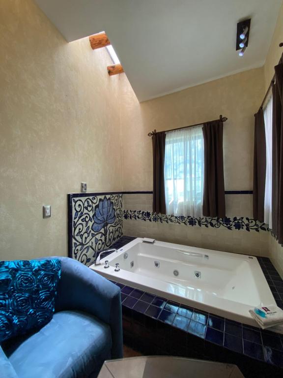 Koupelna v ubytování Hotel El Relicario