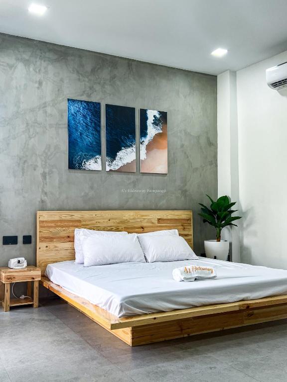 Postel nebo postele na pokoji v ubytování A's Hideaway Pampanga