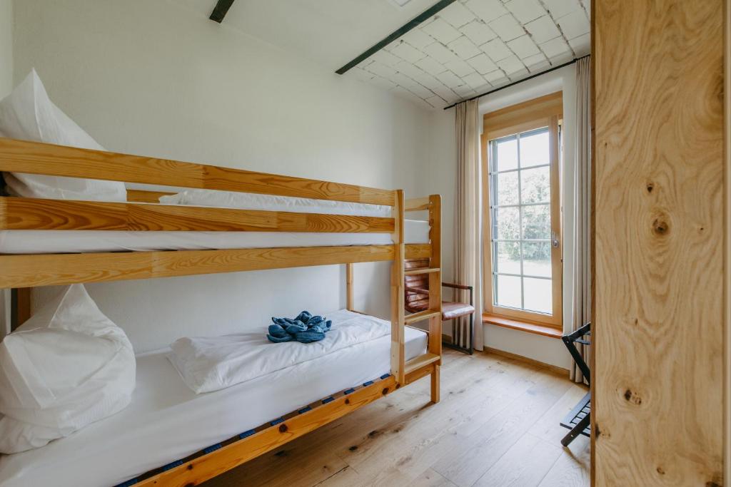 Postel nebo postele na pokoji v ubytování Käferberghof im Burgenland, Komfortzimmer mit Frühstück, Bed & Breakfast, Urlaub am Bauernhof