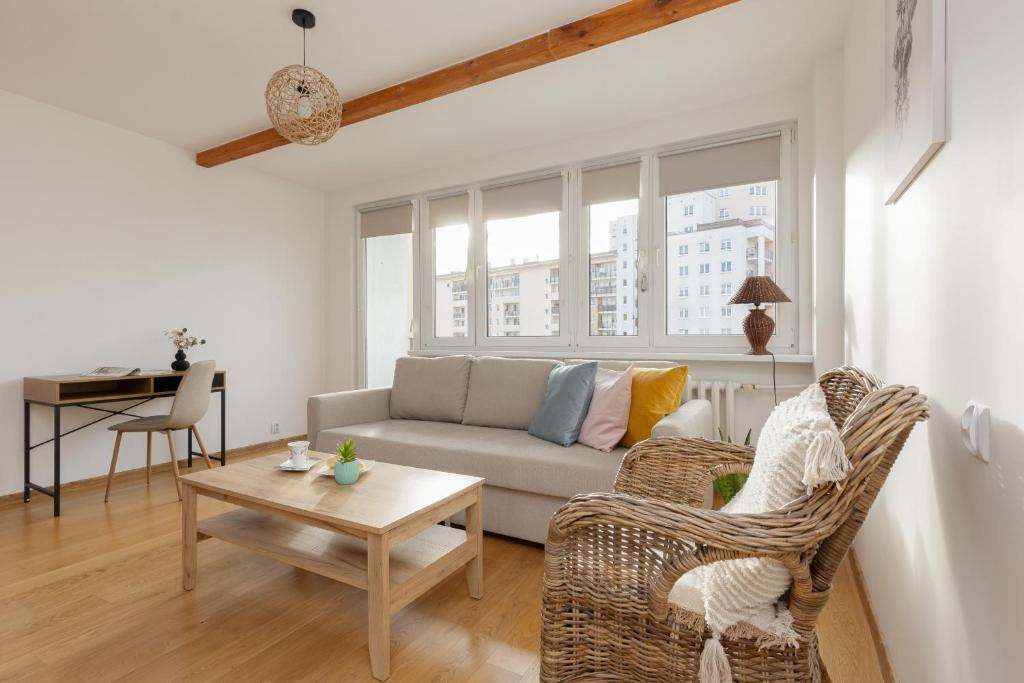 Posezení v ubytování Spacious Apartment Perfect for Families by Renters