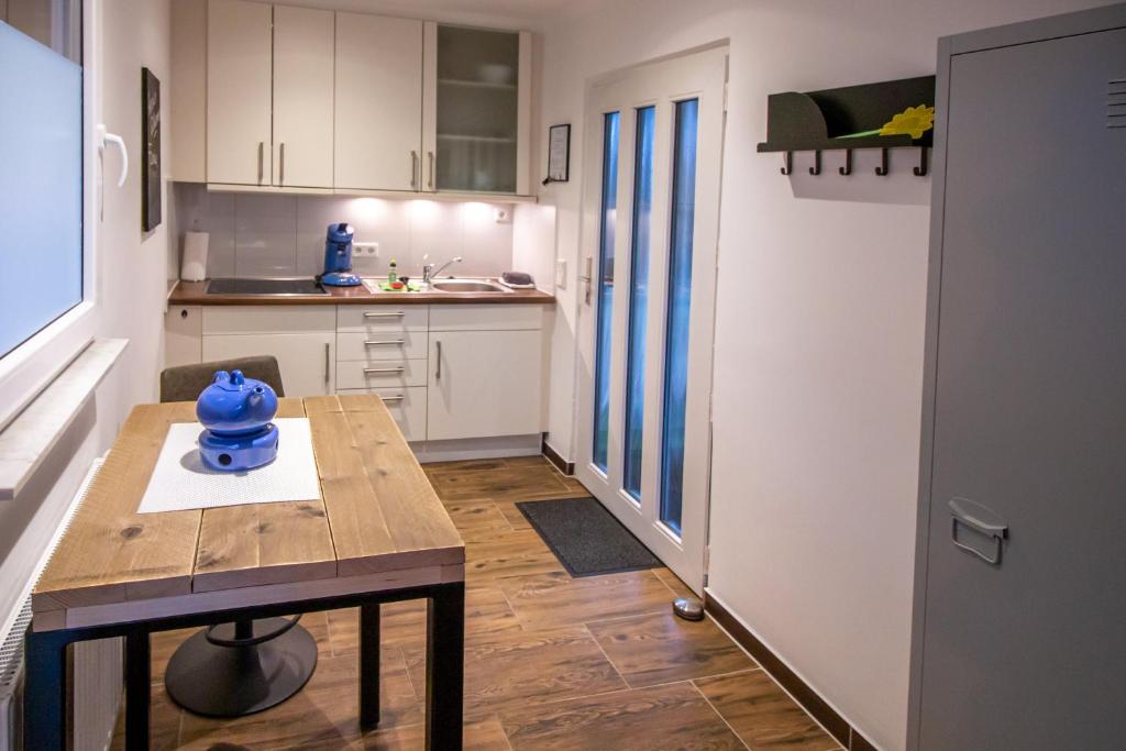Kuchyň nebo kuchyňský kout v ubytování Das Posthaus - Kutsche