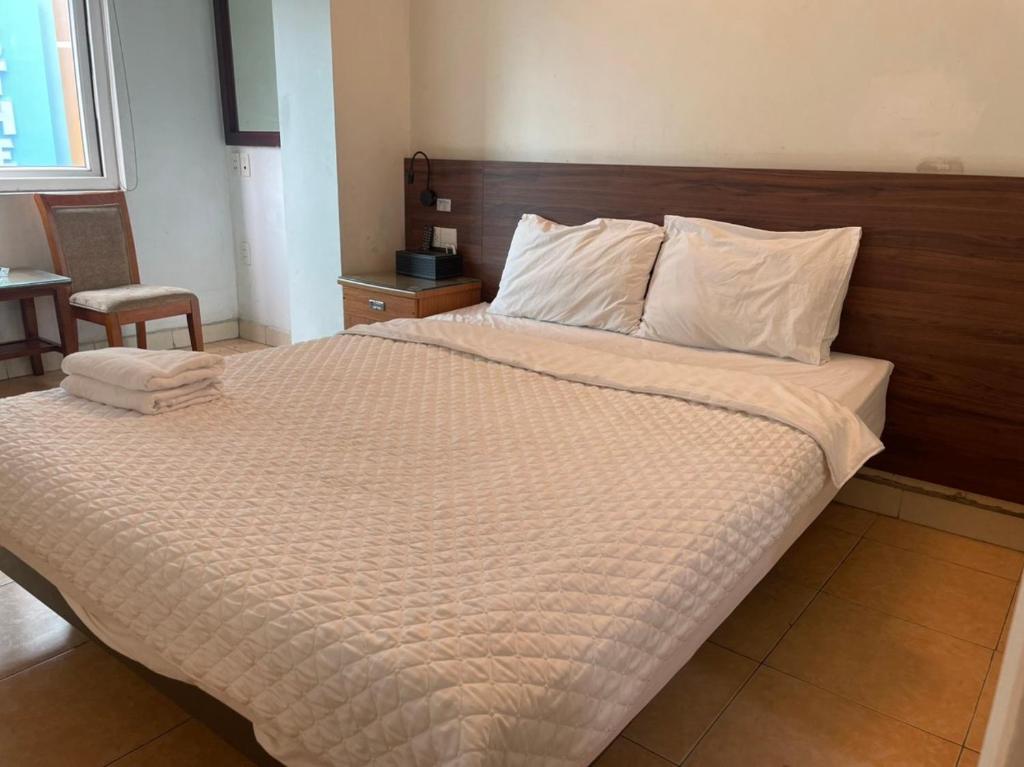 Postel nebo postele na pokoji v ubytování THỦY TÚ HOTEL