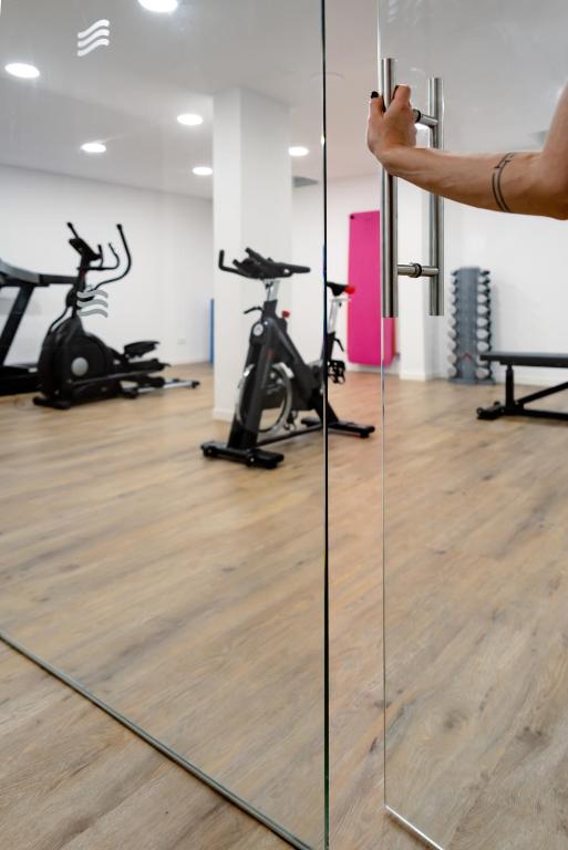 Posilňovňa alebo fitness centrum v ubytovaní Hotel Bahia Pollensa