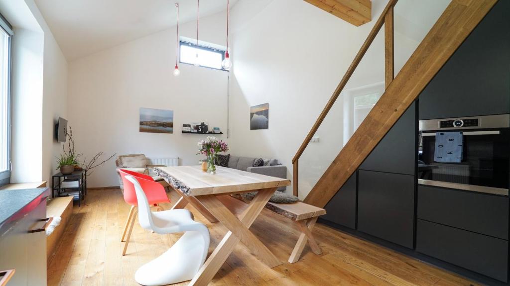 Kuchyň nebo kuchyňský kout v ubytování SKOG HARRACHOV duplex apartment