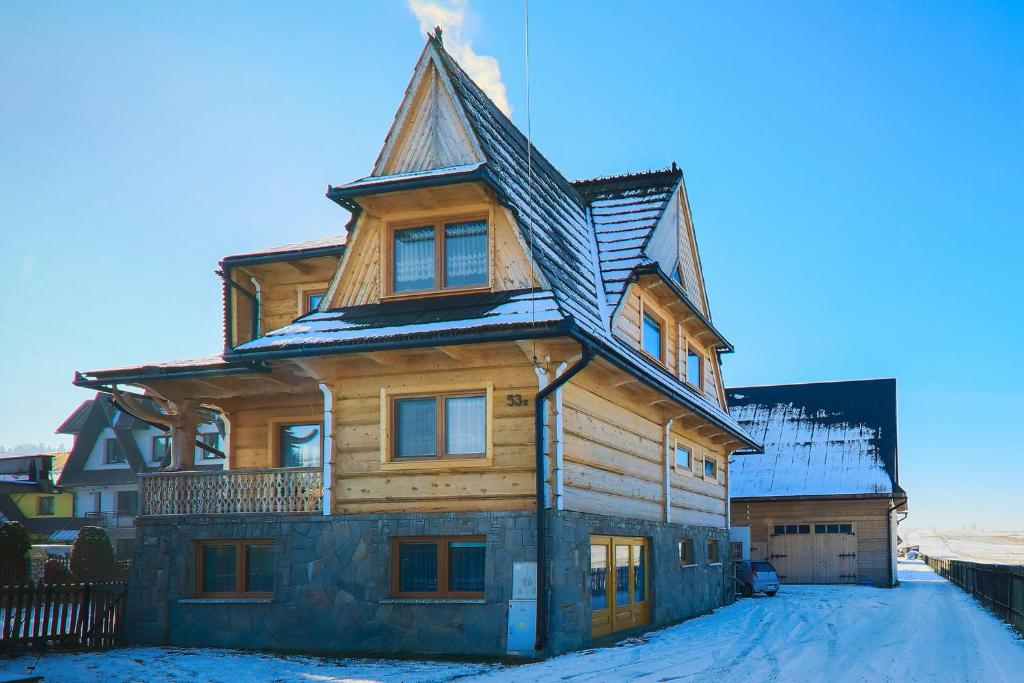 Tatra Wooden Apartment om vinteren