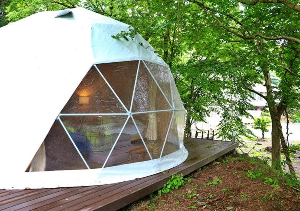 Zahrada ubytování glampark Akasawa Onsen Tochigi