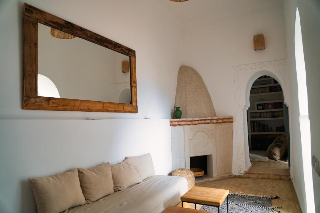 Posezení v ubytování Riad l'Echappée, en exclusivité, 5 chambres