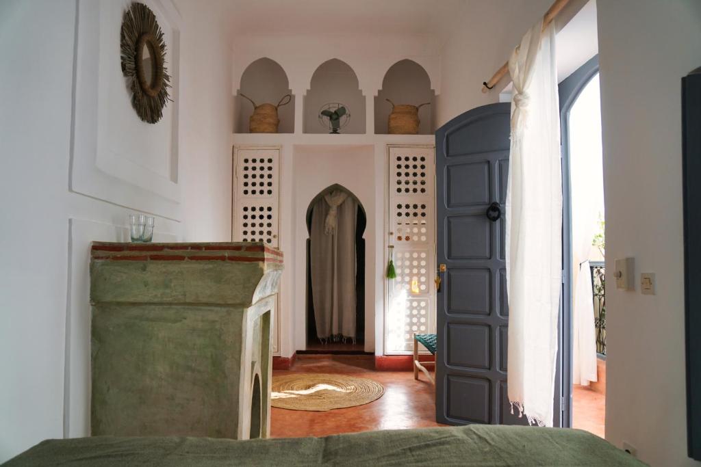 Postel nebo postele na pokoji v ubytování Riad l'Echappée, en exclusivité, 5 chambres