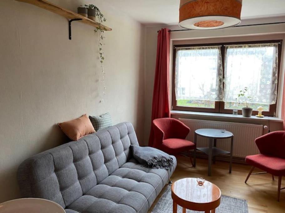 Et opholdsområde på Ferienwohnung Kompass nahe der Ostsee im Grünen