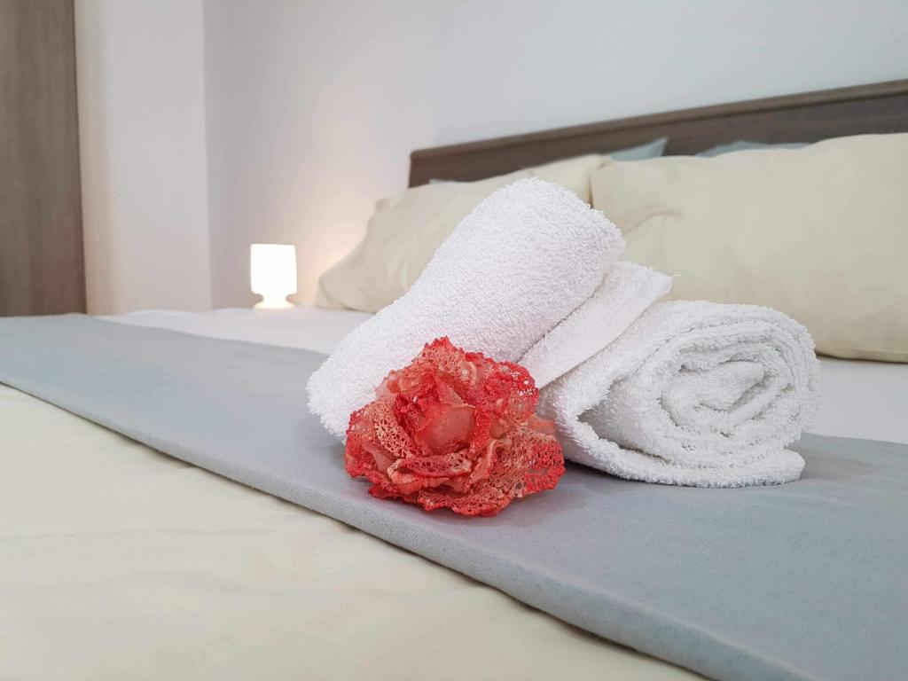 Postel nebo postele na pokoji v ubytování Residence Boccaccio