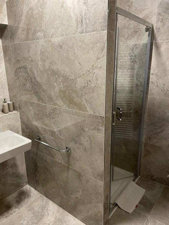 Koupelna v ubytování Hotel U města Prahy Náchod