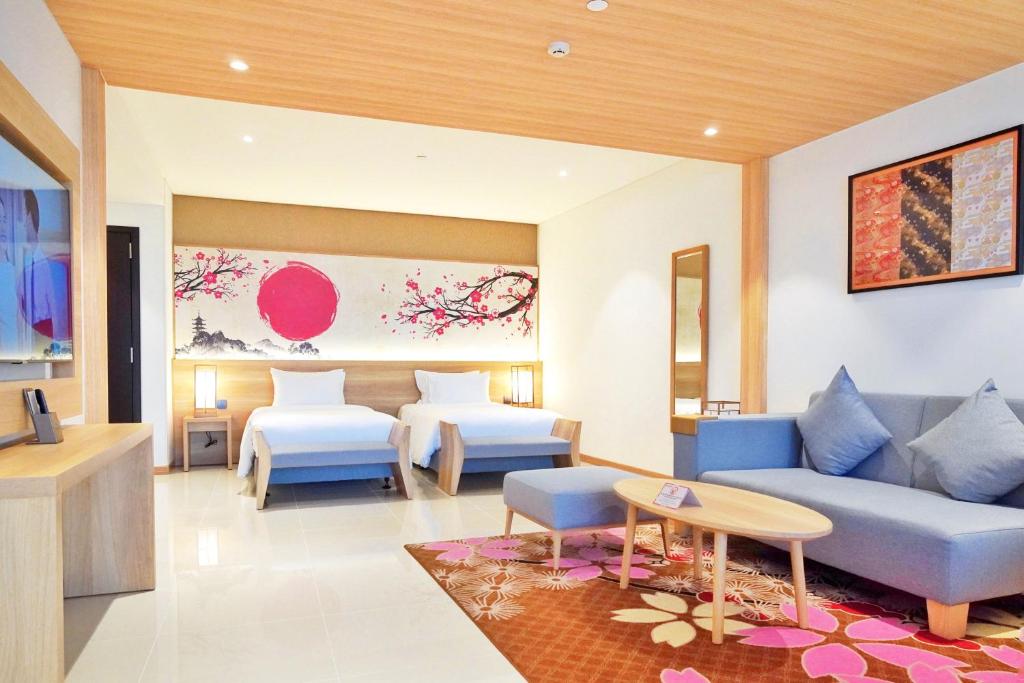 Special Offer - Premium Family Panoramic Ocean - Quad room, Onsen & Water Park Inclusive