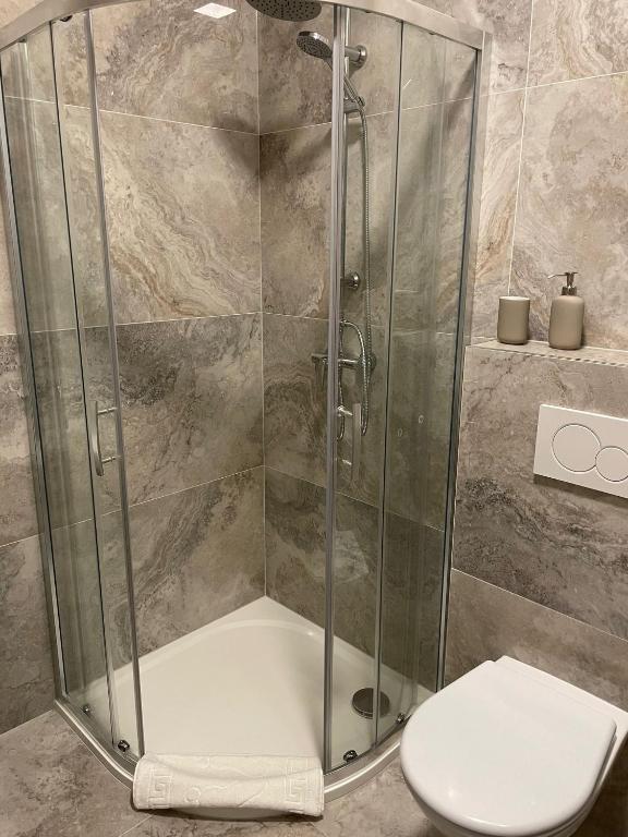 Koupelna v ubytování Hotel U města Prahy Náchod
