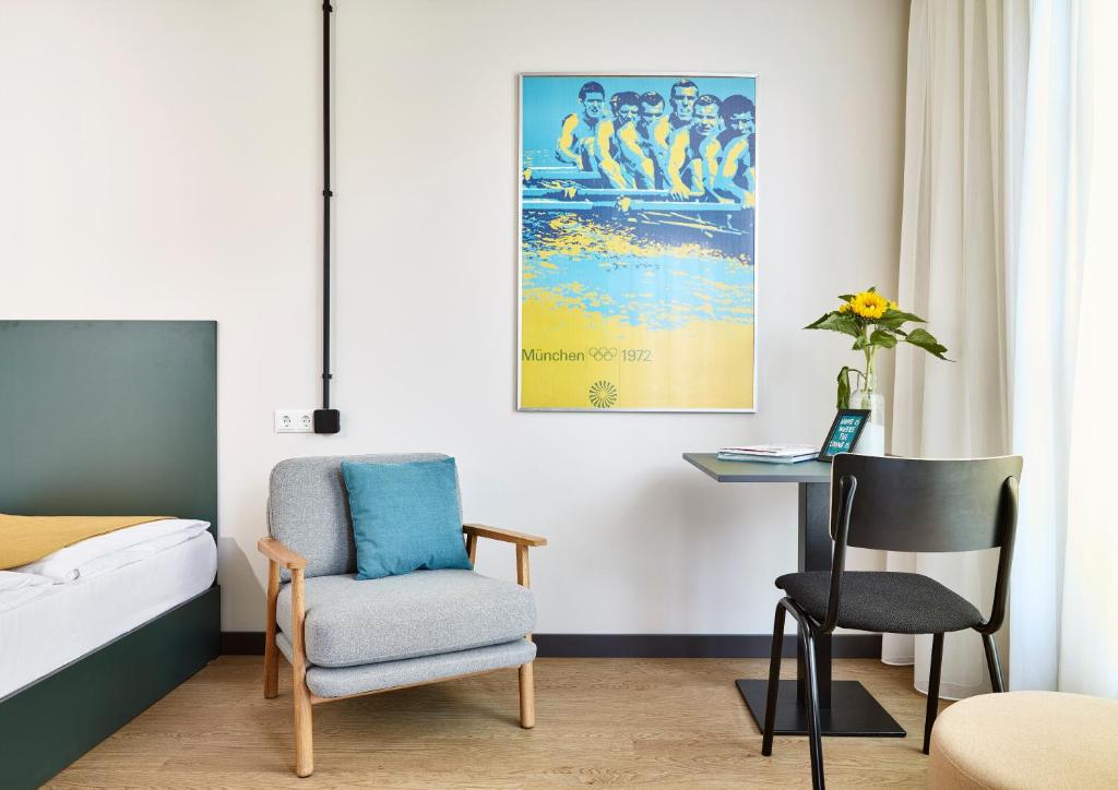 Posezení v ubytování Living Hotel am Olympiapark