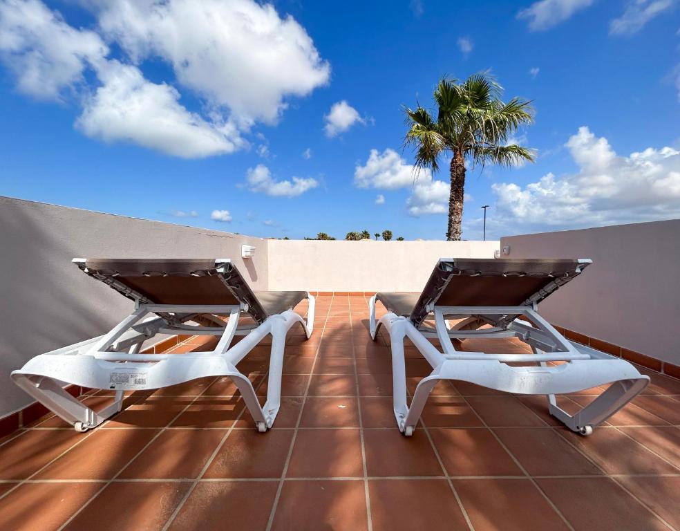 Fotografie z fotogalerie ubytování House BOHO PALM with PRIVATE HEATED POOL and garden, 3 bedrooms, Wi-Fi v destinaci Corralejo