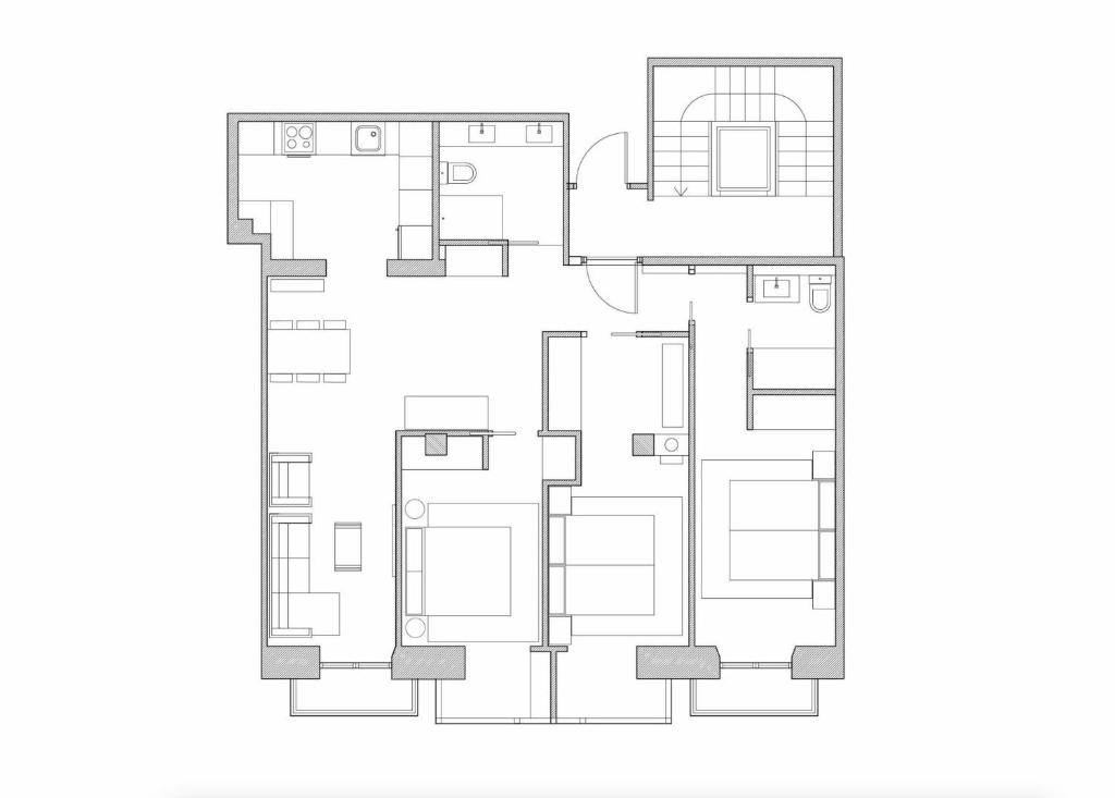 Plán poschodí v ubytovaní Bilbao Plaza by FeelFree Rentals