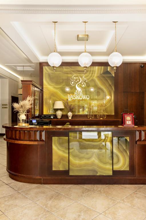 Lobby alebo recepcia v ubytovaní Hotel Spa Laskowo