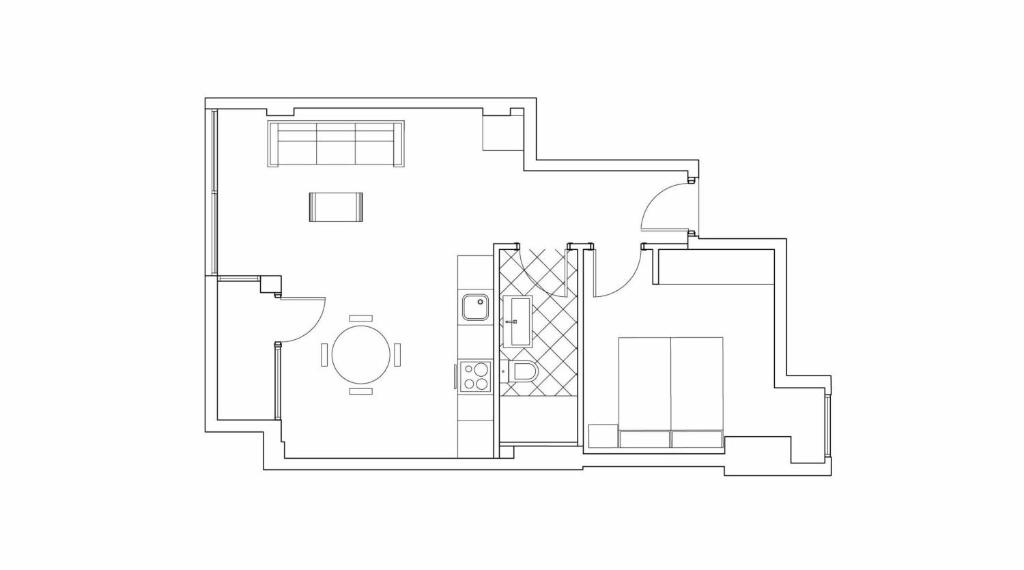 Plán poschodí v ubytovaní Fuenterrabia by FeelFree Rentals
