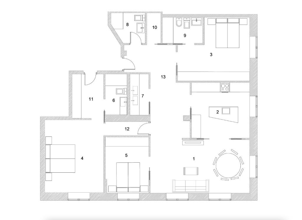 Plán poschodí v ubytovaní Hika Mika Apartment by FeelFree Rentals